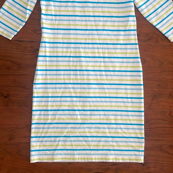 St. James PROPRIANO Form-Fitting Nautical Stripe Dress Anti-UV Stretch Fabric - Picture 3 of 8